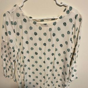 Loft Palm Patterned Blouse